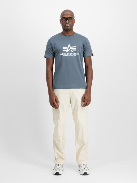 Alpha Industries Basic Big Logo T-Shirt Férfi - Póló - kék - XXL
