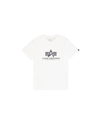 Alpha Industries Basic Big Logo Rainbow Reflective T-Shirt Férfi - Póló - Fehér - M