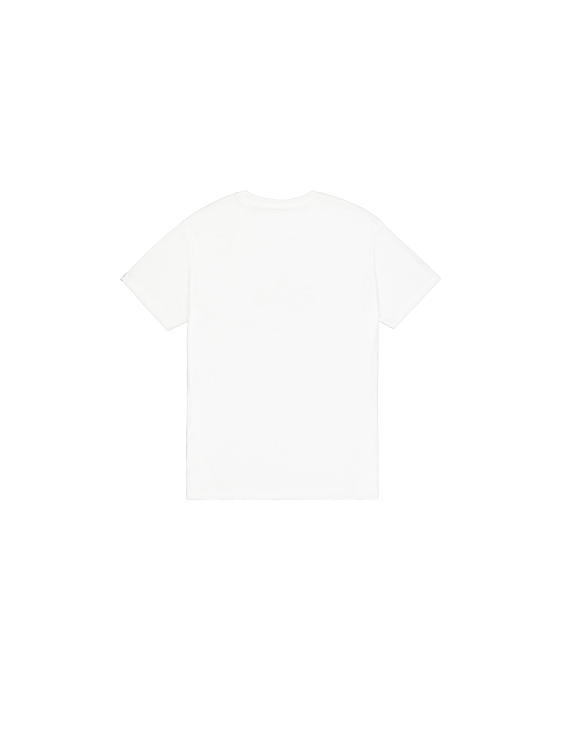 Alpha Industries Basic Big Logo Rainbow Reflective T-Shirt Férfi - Póló - Fehér - M