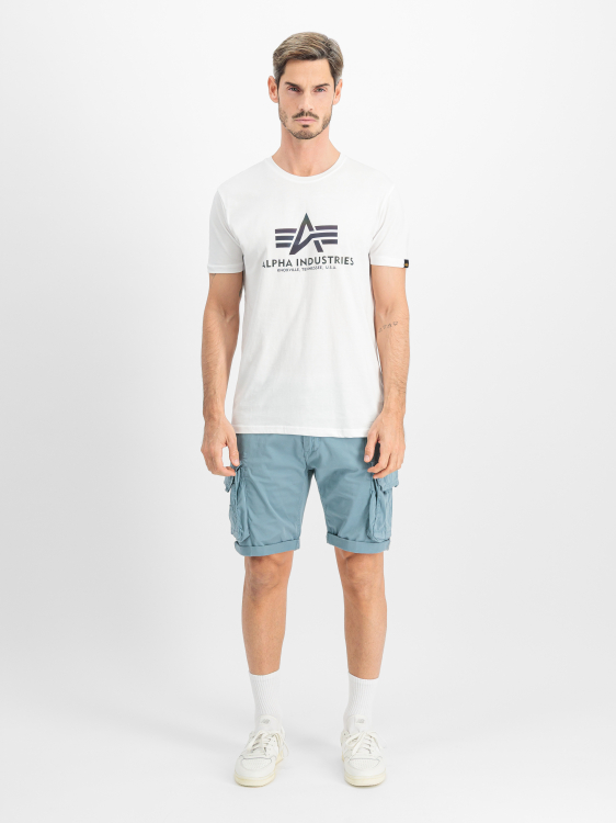 Alpha Industries Basic Big Logo Rainbow Reflective T-Shirt Férfi - Póló - Fehér - S