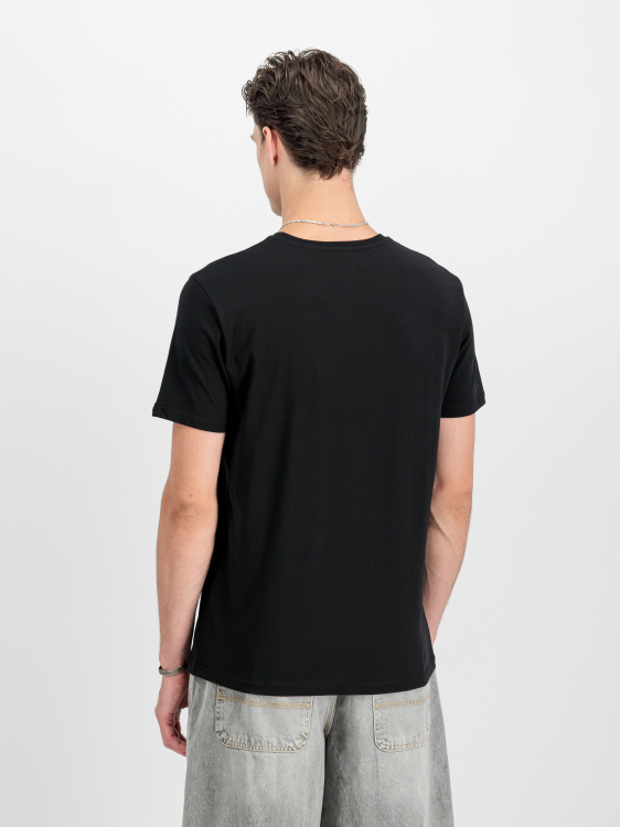 Alpha Industries Basic Big Logo Foil Print T-Shirt Férfi - Póló - Fekete - M