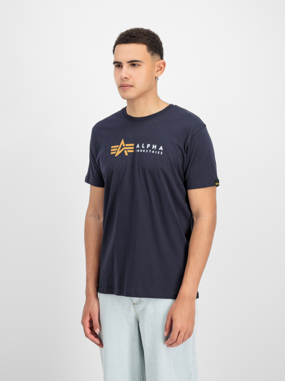 Alpha Label T-Shirt Férfi - Póló - kék - L