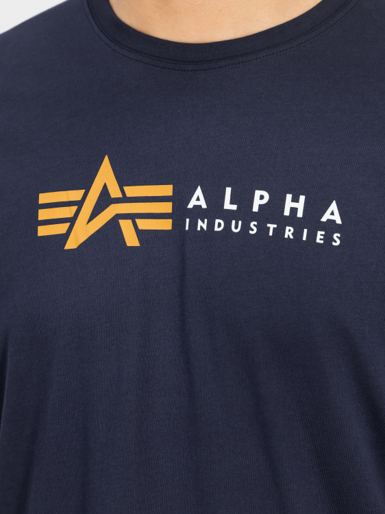 Alpha Label T-Shirt Férfi - Póló - kék - M