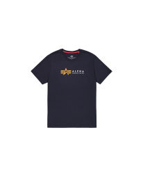 Alpha Industries Alpha Label T-Shirt Férfi - Póló - kék - XL