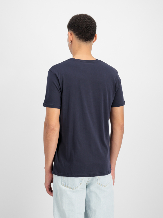 Alpha Industries Alpha Label T-Shirt Férfi - Póló - kék - XL
