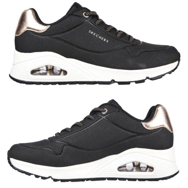 Skechers UNO - SHIMMER AWAY Női - utcai cipő - Fekete - 37