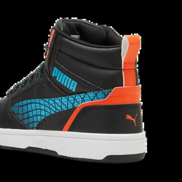 Puma Rebound V6 mid jr Gyerek - utcai cipő - Fekete - 38