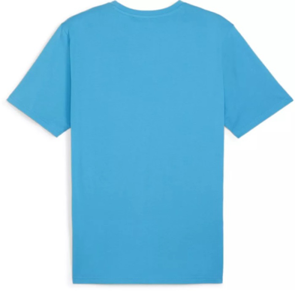 Puma teamRISE Logo Jersey Cotton Gyerek - Póló - Kék - XL