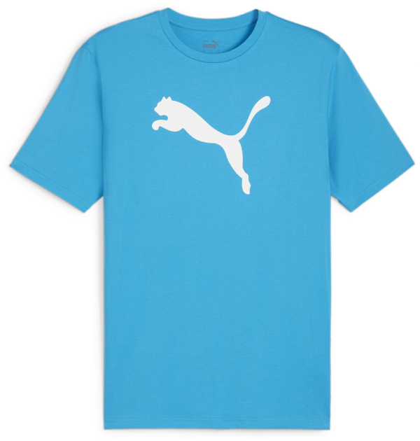 Puma teamRISE Logo Jersey Cotton Gyerek - Póló - Kék - XL
