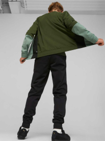 Puma Colorblock Poly Suit cl B Myrtle Gyerek - Melegítő - Zöld - 152