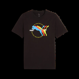 Puma GRAPHICS Puma Tee Férfi - Póló - Fekete - M