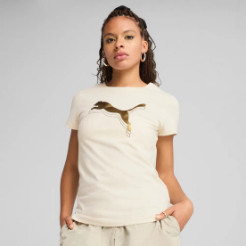 Puma Metallic Tee Női - Póló - Rózsaszín - M
