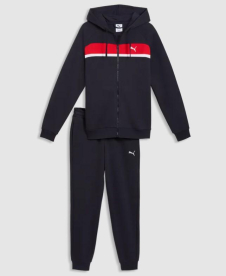 Puma ESS Crew FL Férfi pamut melegítő kék L