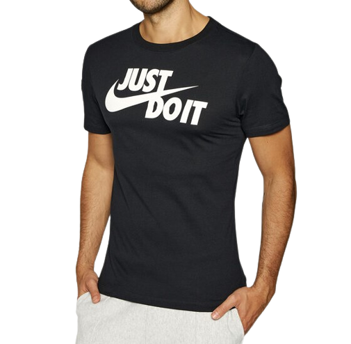 Nike M NSW TEE JUST DO IT SWOOSH Férfi - Póló - Fekete - XXL