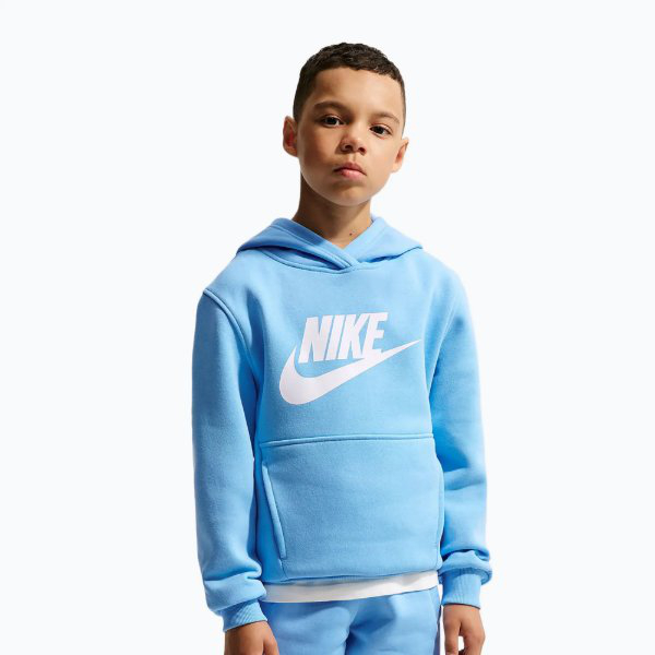 Nike Club Fleece Big Kids" Hoo Gyerek - Pulóver - kék - L