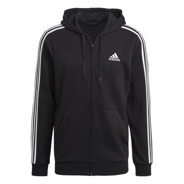 Adidas M 3S FT FZ HD Férfi pulóver fekete L