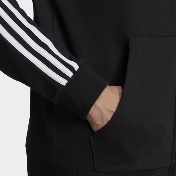 Adidas M 3S FT FZ HD Férfi pulóver fekete L
