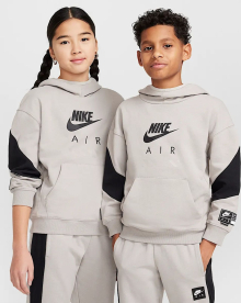 Nike Air Big Kids' Fleece Pull Gyerek - Pulóver - Szürke - S