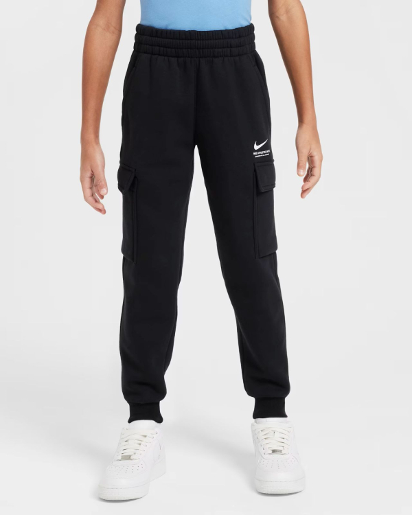 Nike B NSW SI FLC CARGO PANT BB Gyerek - Nadrág - Fekete - L