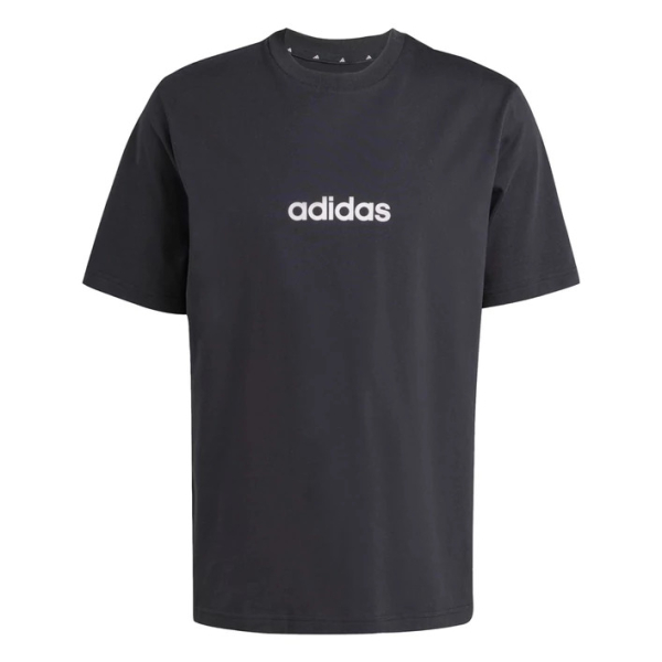 Adidas Essentials Linear Férfi Póló-fekete-XL