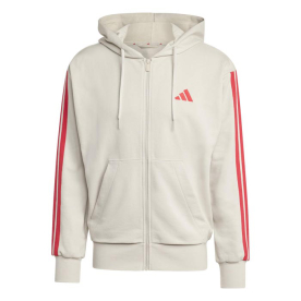 Adidas M 3S FT FZ HD Férfi - Pulóver - Drapp - XL
