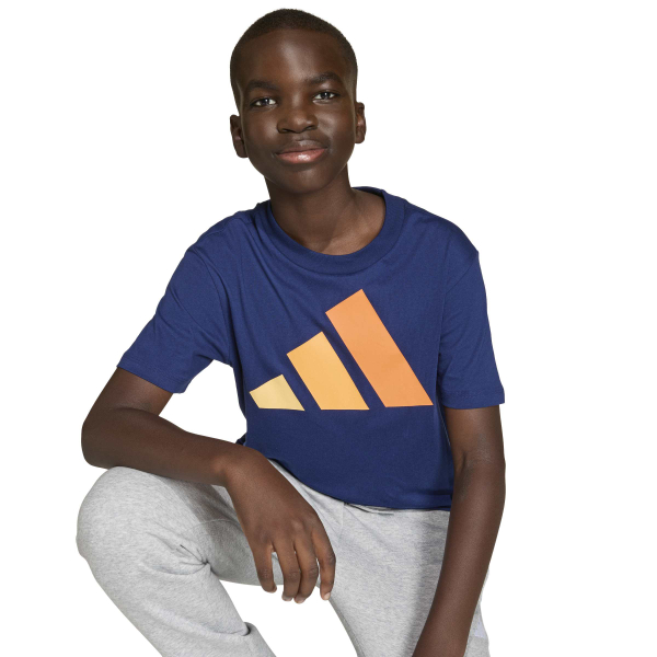 Adidas J BL TEE 160 Gyerek - Póló - Kék - 140