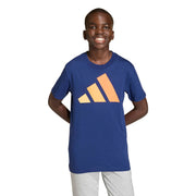Adidas J BL TEE 160 Gyerek - Póló - Kék - 152