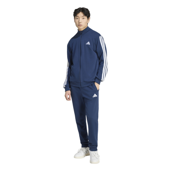 Adidas M 3S FT TS Férfi melegítő együttes kék XL