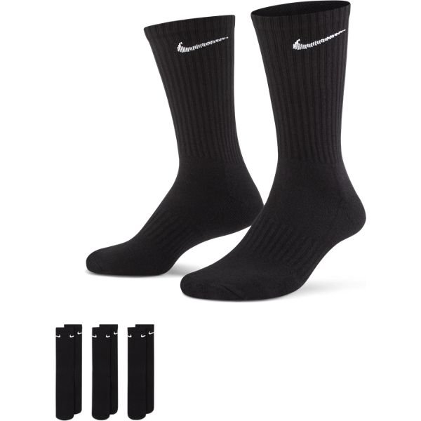 Nike Everyday Cushioned Traini Unisex - Zokni - Fekete - 34-38