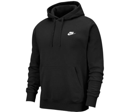 Nike Club Fleece férfi kapucnis pulóver fekete-M