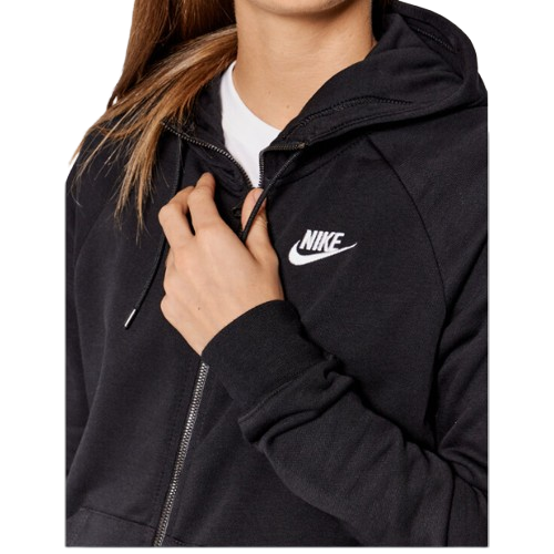 Nike Sportswear Essential női cipzáras pulóver fekete-S